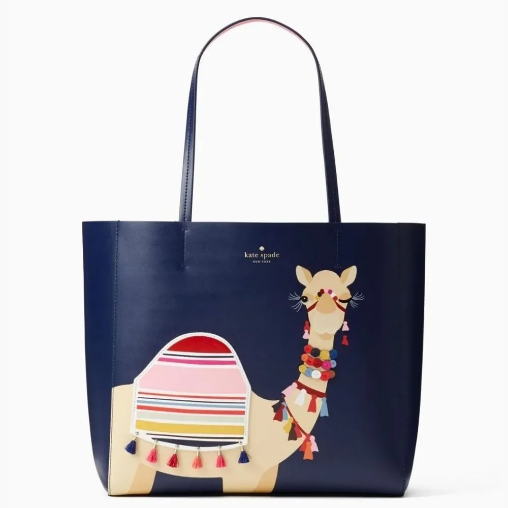 Kate Spade NY Designer Spice Things Up Camel Luvvie Tote Purse Bag